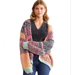 & Merci Multicolor Women's Chunky Oversized Sweater Size S